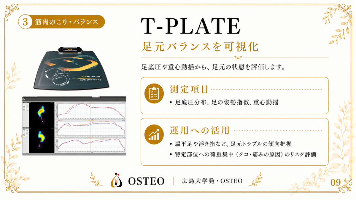 T-PLATE — バランス測定