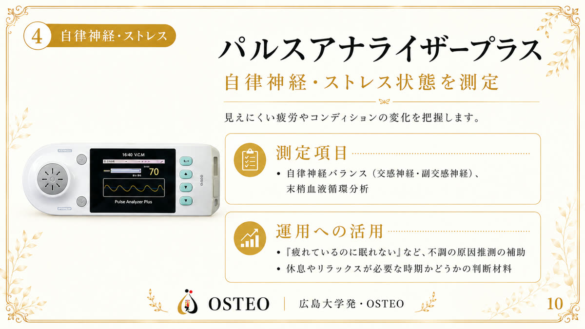 パルスアナライザープラス — 自律神経